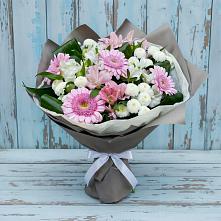 Букет цветов из:  Герберы, Альстромерии и Хризантемы в Гороховце