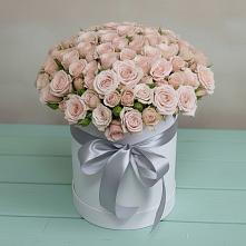 Цветочная композиция из Розы в шляпной коробке #REPLACE_PRED# Гороховце