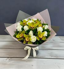 Букет цветов из:  Орхидеи и Розы #REPLACE_PRED# Гороховце