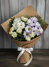 Букет цветов из:  Хризантемы и Розы в Гороховце