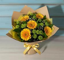 Букет цветов из:  Герберы и Хризантемы в Гороховце