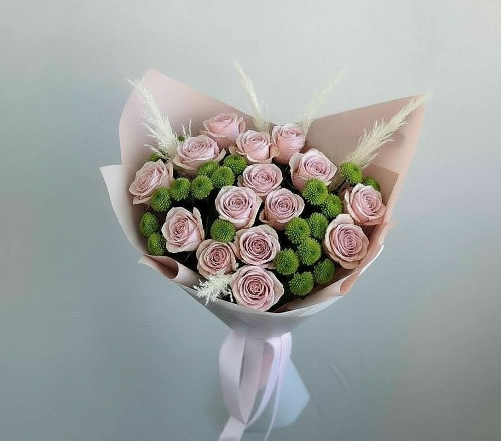 Букет цветов из: Розы и Хризантемы в Гороховце