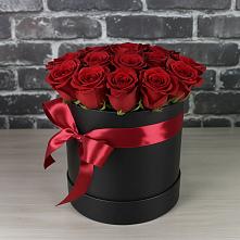 Цветочная композиция из Розы в шляпной коробке в Гороховце