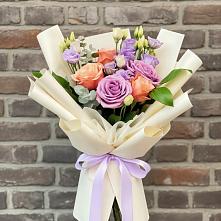 Букет цветов из:  Лизиантусы и Розы #REPLACE_PRED# Гороховце