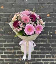 Букет цветов из:  Герберы и Хризантемы #REPLACE_PRED# Гороховце