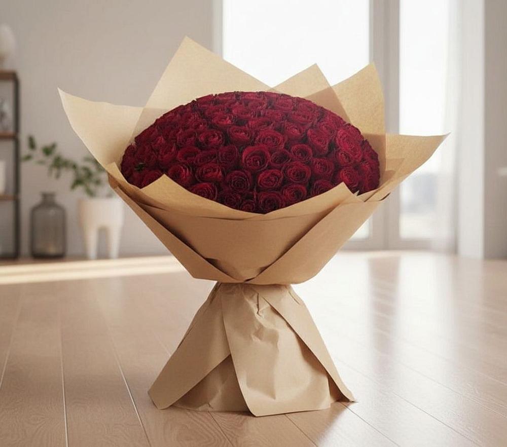 Букет 101 Красная роза в Гороховце