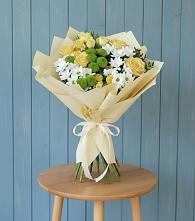 Букет цветов из:  Хризантемы и Розы в Гороховце