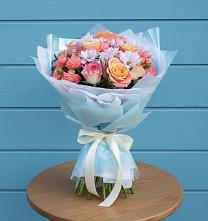 Букет цветов из:  Хризантемы и Розы #REPLACE_PRED# Гороховце